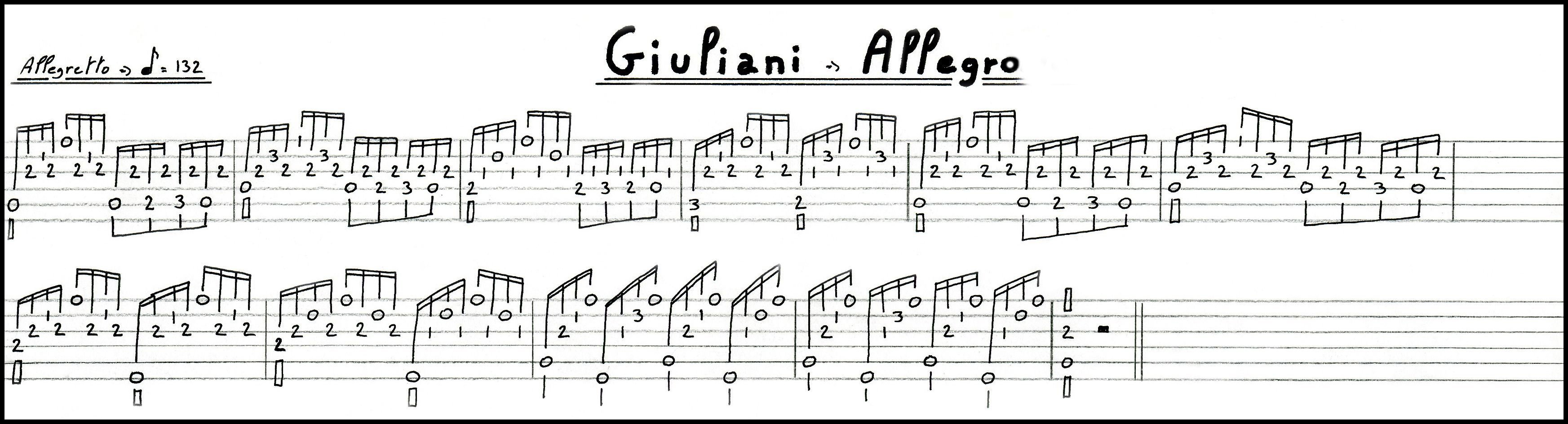 GIULIANI - ALLEGRO
